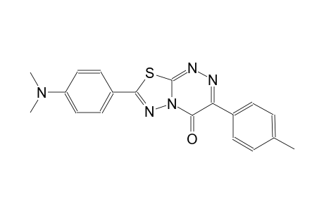 4H-[1,3,4]thiadiazolo[2,3-c][1,2,4]triazin-4-one, 7-[4-(dimethylamino)phenyl]-3-(4-methylphenyl)-