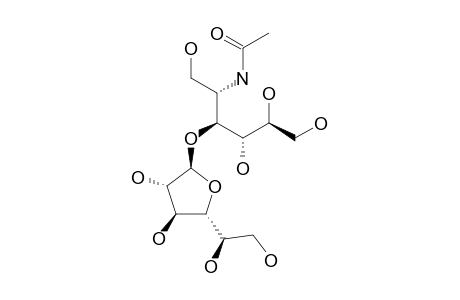 BETA-D-GALACTOFURANOSYL-(1->3)-2-ACETAMIDO-2-DEOXY-D-GLUCITOL
