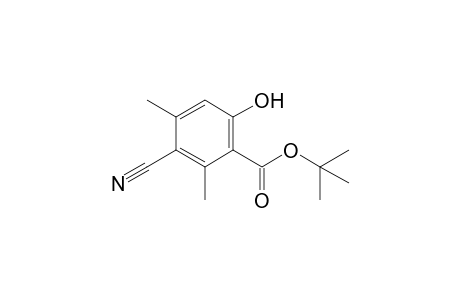 t-Butyl 3-Cyano-6-hydroxy-2,4-dimethylbenzoate