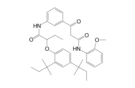 2-(2,4-di-tert-pentylphenoxy)-N-(3-(3-((2-methoxyphenyl)amino)-3-oxopropanoyl)phenyl)butanamide