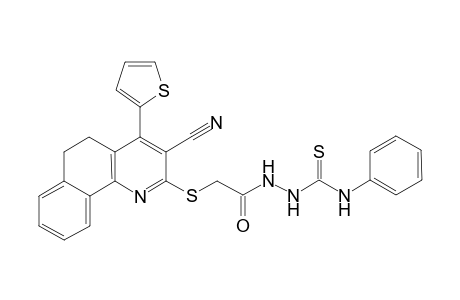 1-(3-Cyano-5,6-dihydro-4-(2'-thienyl)-benzo[h]quinolin-2-ylthio)acetyl-4-phenyl-3-thiosemicarbazide