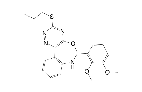 6-(2,3-dimethoxyphenyl)-3-(propylsulfanyl)-6,7-dihydro[1,2,4]triazino[5,6-d][3,1]benzoxazepine