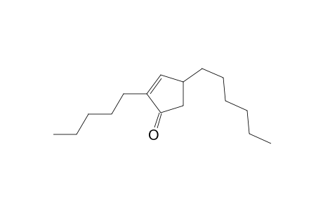4-Hexyl-2-pentylcyclopent-2-en-1-one