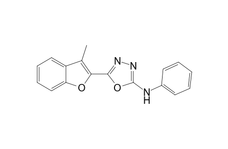 2-(3-Methylbenzofuran-2-yl)-5-phenylamino-1,3,-4-oxadiazole