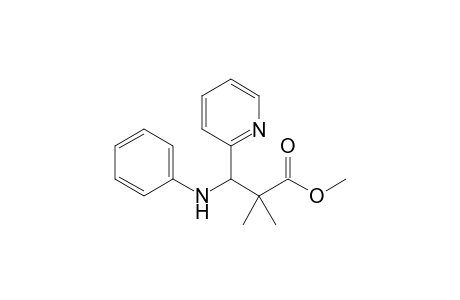 Methyl 2,2-dimethyl-3-(phenylamino)-3-(2-pyridyl)propanoate