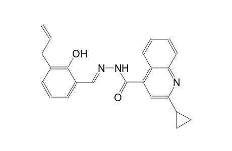 N'-[(E)-(3-allyl-2-hydroxyphenyl)methylidene]-2-cyclopropyl-4-quinolinecarbohydrazide