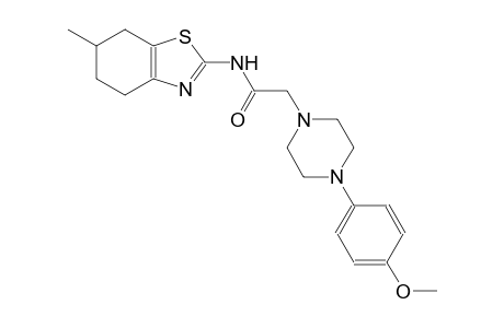 2-[4-(4-methoxyphenyl)-1-piperazinyl]-N-(6-methyl-4,5,6,7-tetrahydro-1,3-benzothiazol-2-yl)acetamide