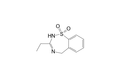 1,2,4-Benzothiadiazepine, 3-ethyl-2,5-dihydro-, 1,1-dioxide