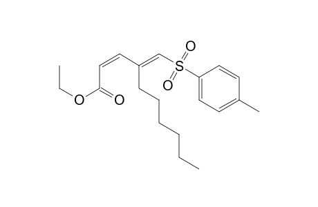 (2Z,4E)-Ethyl 4-hexyl-5-p-tolylsulfonyl-2,4-pentadienoate