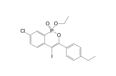 7-CHLORO-1-ETHOXY-3-(4-ETHYLPHENYL)-4-IODOBENZO-[C]-[1,2]-OXAPHOSPHININE-1-OXIDE