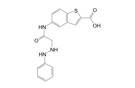 5-{2'-[(2"-Phenylhydrazinyl]acetamido}benzo[b]thiophene-2-carboxylic Acid