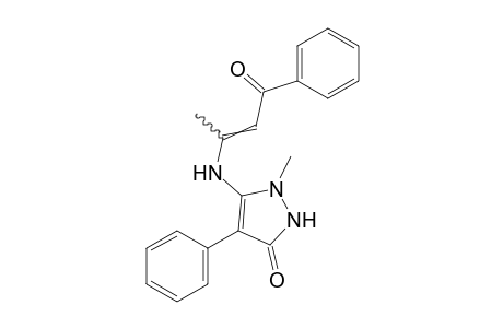 3-[(2-benzoyl-1-methylvinyl)amino]-2-methyl-4-phenyl-3-pyrazolin-5-one