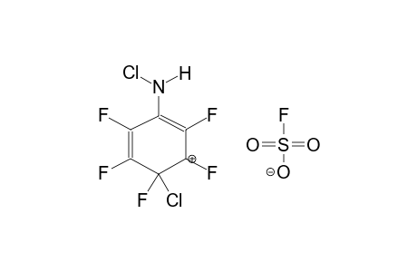 4-CHLOROAMINO-1-CHLOROPENTAFLUOROBENZOLONIUM FLUOROSULPHATE