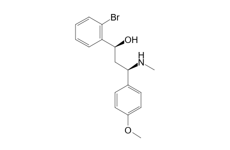 (1S*,3R*)-1-(2-Bromophenyl)-3-(4-methoxyphenyl)-3-(methylamino)-propan-1-ol