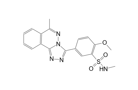 2-methoxy-N-methyl-5-(6-methyl[1,2,4]triazolo[3,4-a]phthalazin-3-yl)benzenesulfonamide