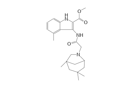 methyl 4-methyl-3-{[(1,3,3-trimethyl-6-azabicyclo[3.2.1]oct-6-yl)acetyl]amino}-1H-indole-2-carboxylate