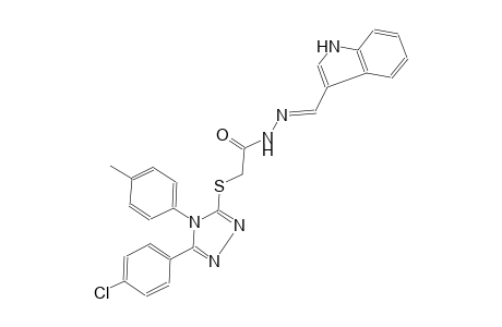 acetic acid, [[5-(4-chlorophenyl)-4-(4-methylphenyl)-4H-1,2,4-triazol-3-yl]thio]-, 2-[(E)-1H-indol-3-ylmethylidene]hydrazide