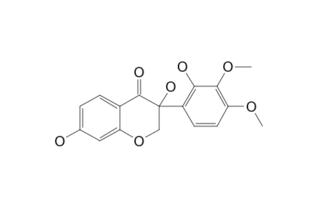 ISODALPARVINOL-A;(3-R/S)-2',3,7-TRIHYDROXY-3',4'-DIMETHOXYISOFLAVANONE