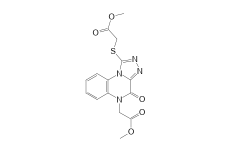 Methyl 2-((5-(2-methoxy-2-oxoethyl)-4-oxo-4,5-dihydro-[1,2,4]triazolo-[4,3-a]quinoxalin-1-yl)thio)acetate