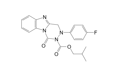 1-oxo-3-p-fluorophenyl-3,4-dihydrobenzo[4,5]imidazo[1,2-d][1,2,4]triazine-2(1H)-formic acid isobutyl ester