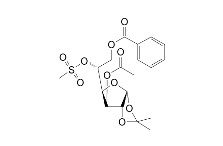 3-O-Acetyl-6-O-benzoyl-5-O-(methylsulfonyl)-1,2-O-isopropylidene-alpha-D-glucofuranose
