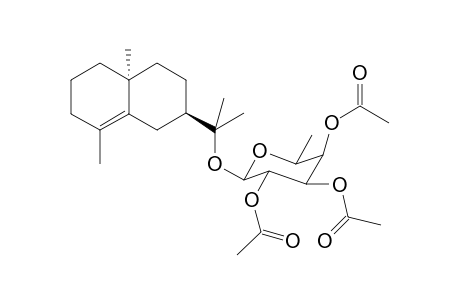7-(epi)-.gamma.-Eudesmol - .beta.-D-fucopyranoside - Triacetoxy Derivative