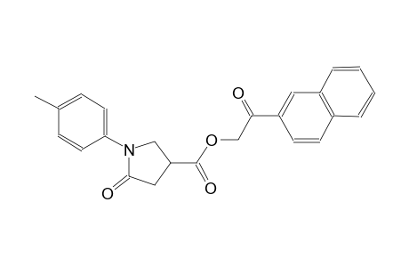2-(2-naphthyl)-2-oxoethyl 1-(4-methylphenyl)-5-oxo-3-pyrrolidinecarboxylate