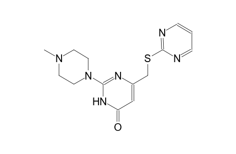 4(3H)-pyrimidinone, 2-(4-methyl-1-piperazinyl)-6-[(2-pyrimidinylthio)methyl]-
