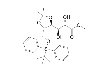 Methyl 6-O-(t-butyldiphenylsilyl)-4,5-O-isopropylidene-L-gulonate