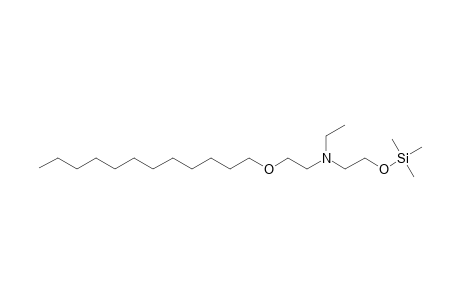 N-(2-dodecoxyethyl)-N-ethyl-N-(2-hydroxyethyl)amine, trimethylsilylether