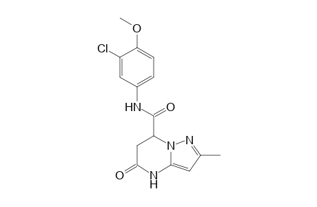 N-(3-Chloro-4-methoxyphenyl)-2-methyl-5-oxo-4,5,6,7-tetrahydropyrazolo[1,5-a]pyrimidine-7-carboxamide