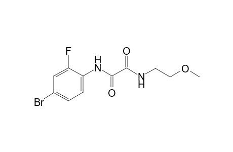 N'-(4-bromanyl-2-fluoranyl-phenyl)-N-(2-methoxyethyl)ethanediamide