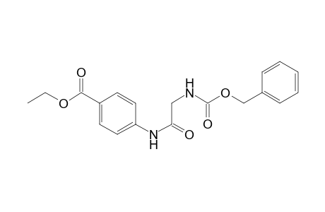 Benzoic acid, 4-[[[[(phenylmethoxy)carbonyl]amino]acetyl]amino]-, ethyl ester