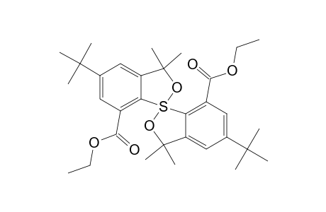 1,1'-Spirobi[3H-2,1-benzoxathiole]-7,7'-dicarboxylic acid, 5,5'-bis(1,1-dimethylethyl)-3,3,3',3'-tetramethyl-, diethyl ester