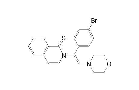 2-[.alpha.-(p-bromophenyl)-.beta.-morpholinoethenyl]isoquinoline-1(2H)-thione