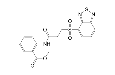 benzoic acid, 2-[[3-(2,1,3-benzothiadiazol-4-ylsulfonyl)-1-oxopropyl]amino]-, methyl ester