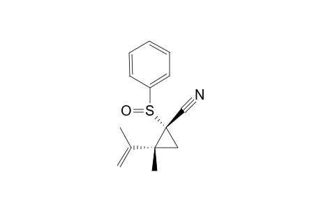 2-Isopropenyl-2-methyl-1-phenylsulfinylcyclopropane-1-carbonitrile