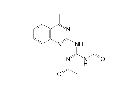 Guanidine, 1,2-diacetyl-3-(4-methyl-2-quinozolinyl)-