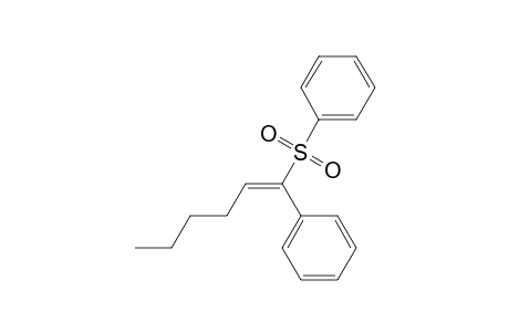 Benzene, [(1-phenyl-1-hexenyl)sulfonyl]-