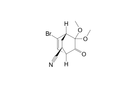 (1R*,2S*,4R*)-5-Bromo-8,8-dimethoxy-7-oxobicyclo[2.2.2]oct-5-ene-2-yl cyanide