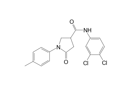 Pyrrolidine-3-carboxamide, 5-oxo-1-(4-tolyl)-N-(3,4-dichlorophenyl)-