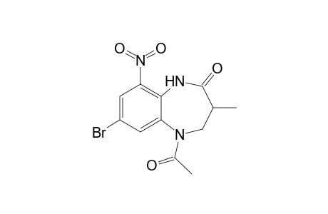 5-Acetyl-7-bromo-3-methyl-9-nitro-1,3,4,5-tetrahydro-2H-1,5-benzodiazepin-2-one
