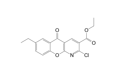ETHYL-2-CHLORO-7-ETHYL-5-OXO-5H-[1]-BENZOPYRANO-[2,3-B]-PYRIDINE-3-CARBOXYLATE