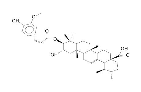 3-BETA-O-CIS-FERULYL-2-ALPHA-HYDROXY-URS-12-EN-28-OIC-ACID