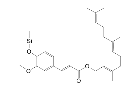 Farnesyl ferulate <(E,E)->, mono-TMS