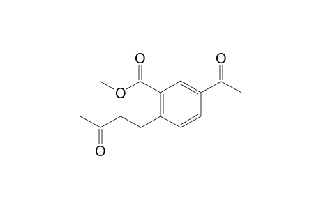 methyl 5-acetyl-2-(3-oxobutyl)benzoate