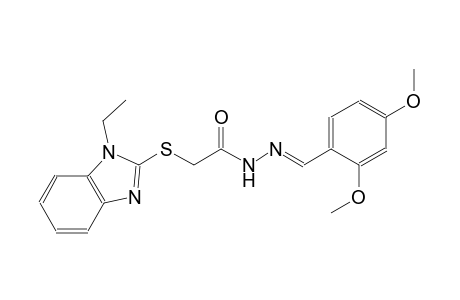 acetic acid, [(1-ethyl-1H-benzimidazol-2-yl)thio]-, 2-[(E)-(2,4-dimethoxyphenyl)methylidene]hydrazide