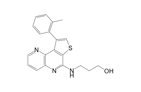 1-(2-Methylphenyl)-4-(3-hydroxypropylamino)thieno[2,3-c]-1,5-naphthyridine