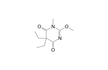Pyrimidinedione, 5,5-diethyl-2(or 6)-methoxy-1(or 3)-methyl-