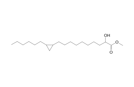 Cyclopropanedecanoic acid, 2-hexyl-.alpha.-hydroxy-, methyl ester